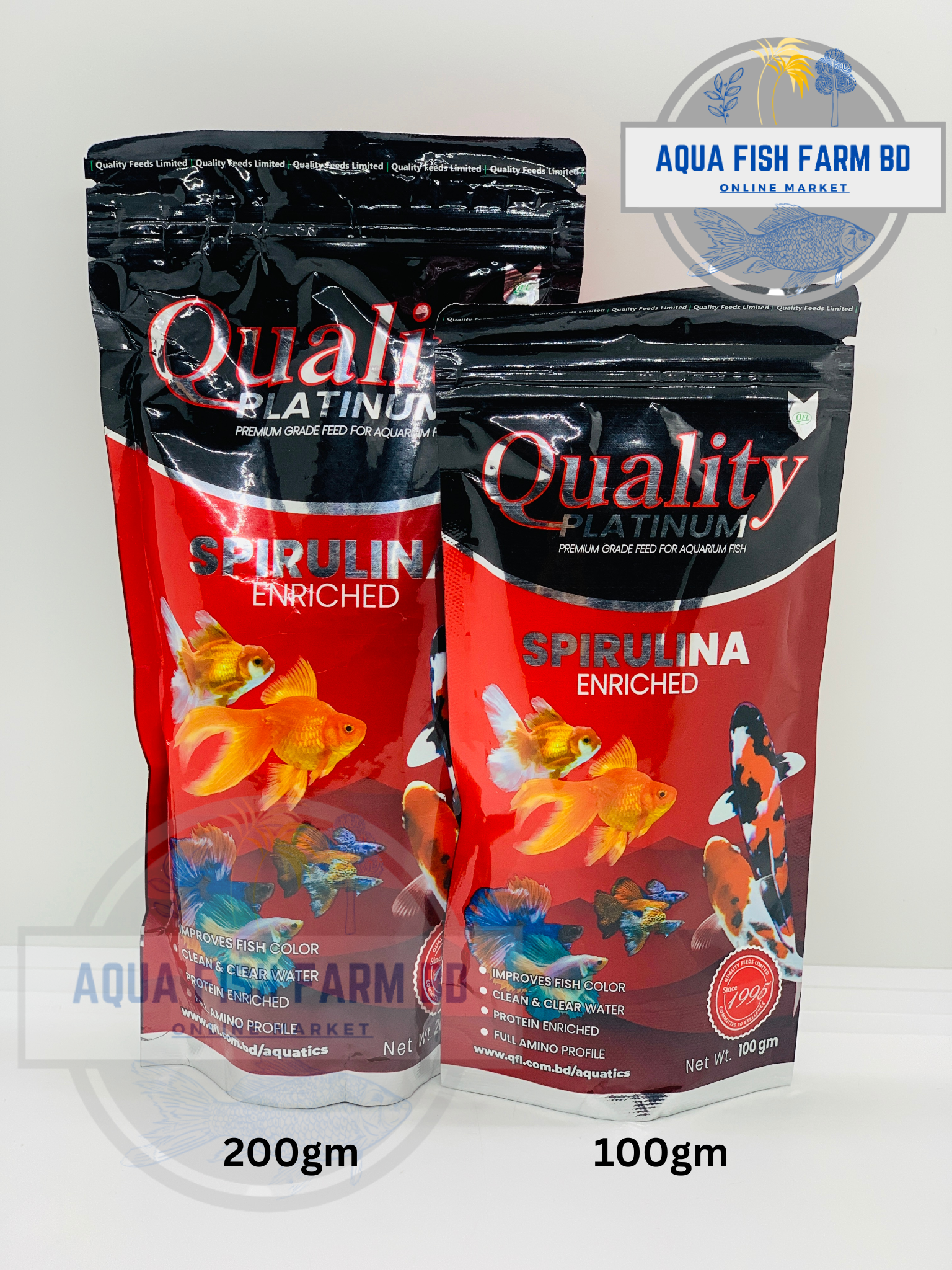 Quality Platinum, Spirulina Enriched (100gm & 200gm) Micro Pellet