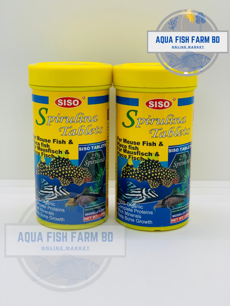 Spirulina Tablets (Siso) 125Gm Plastic Cans For Aquarium Fish