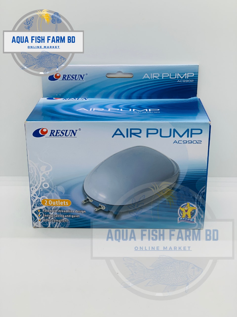 Resun Air Pump AC9902 (4.5Watt) Double Nozzle For Fish Tank
