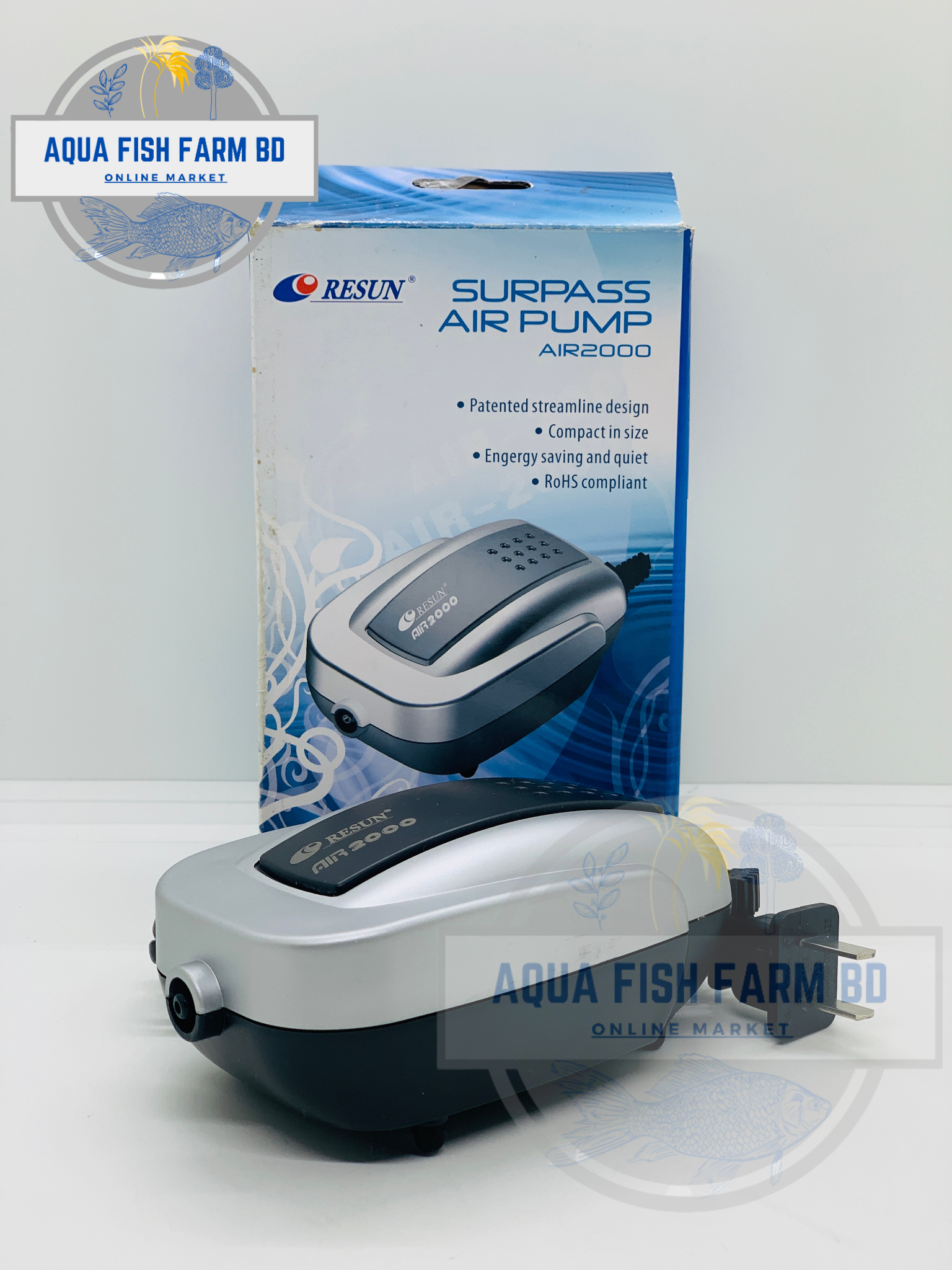 Resun AIR2000, (3.0watt) Single Nozzle Air Pump