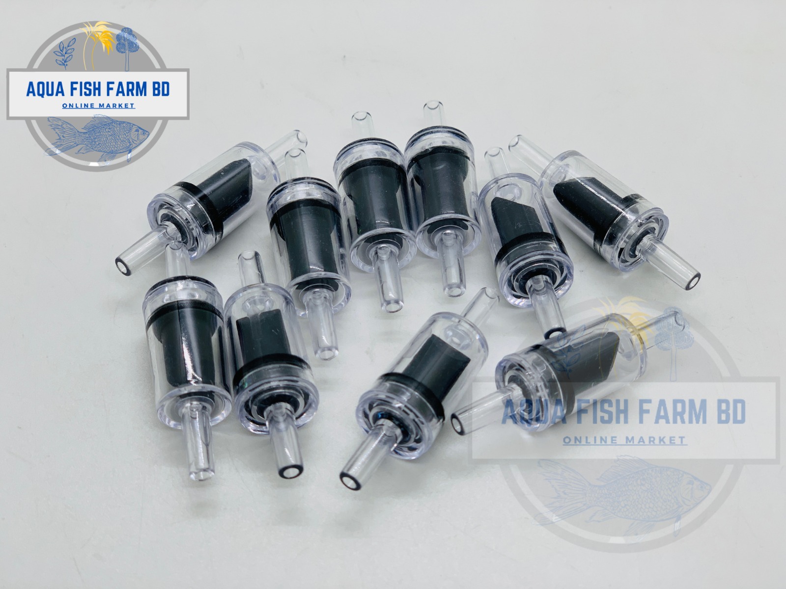 2 pcs Air Pump Check Valves Plastic One Way Non-Return Check Valve For Aquarium Air Pump