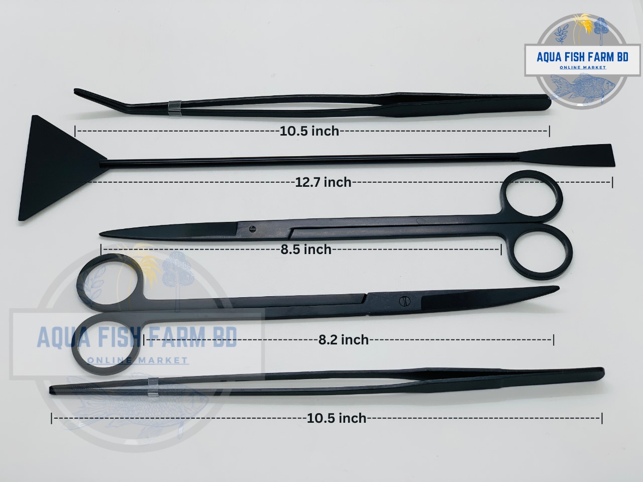 5 In 1 aquarium Aqua Scaping Tools Box Black Color