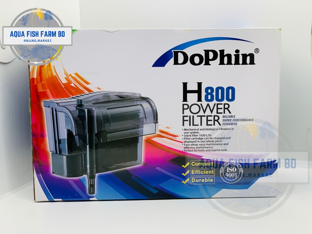 Dophin H800 (8.5w & 1280L/H) Power Filter, Hang On Filter