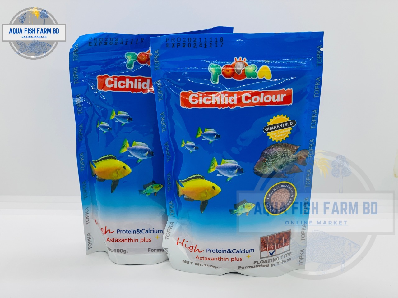 Cichlid Colour (Topka) 100Gm Aquarium Fish Food