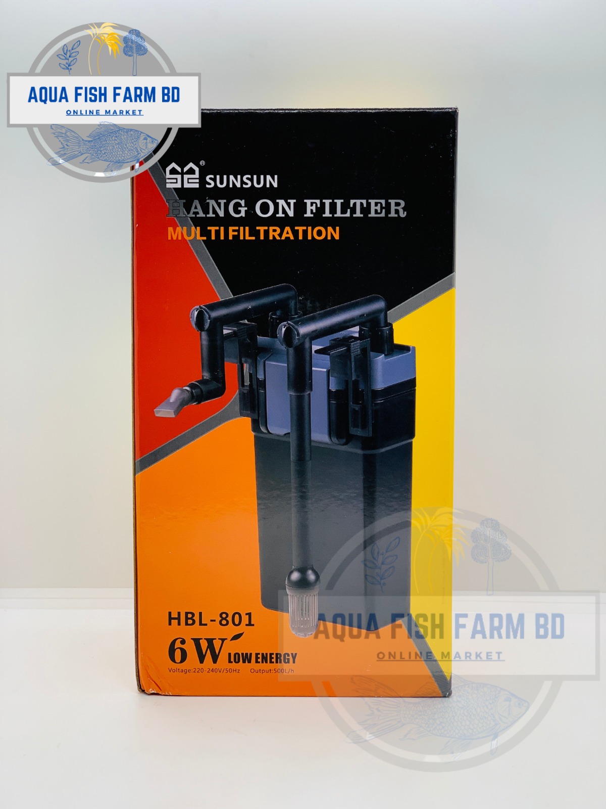 Sunsun HBL-801 (6Watt & 500L/H) Hang On Filter