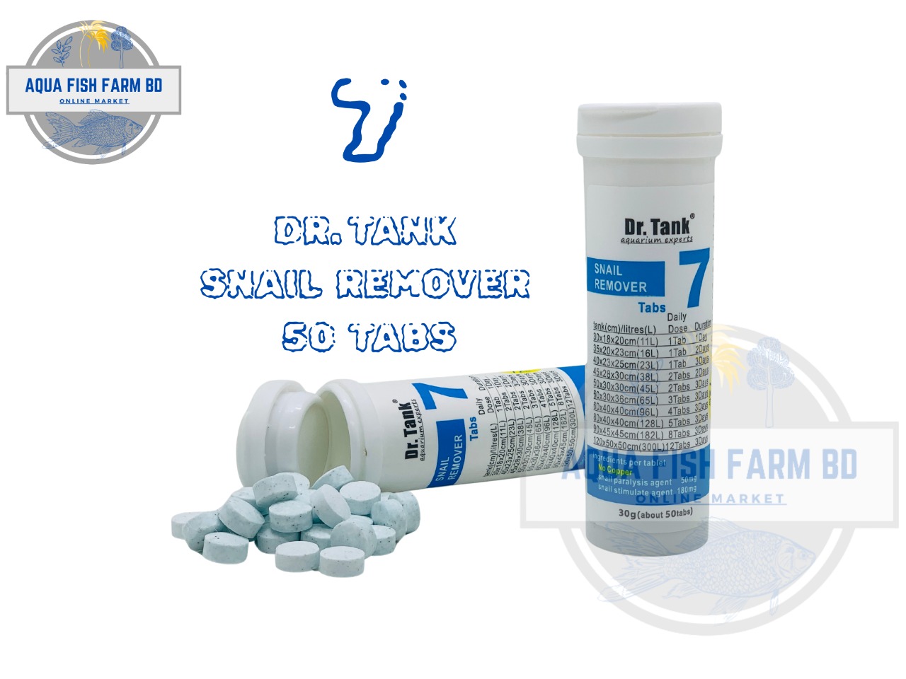 7 SNAIL REMOVER (50tabs) Dr.Tank SNAIL Remove