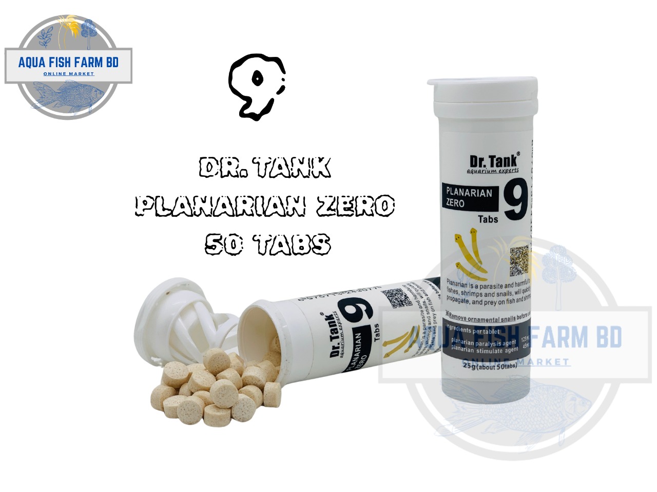 9 PLANARIAN ZERO (50tabs) Dr.Tank PLANARIAN Remove