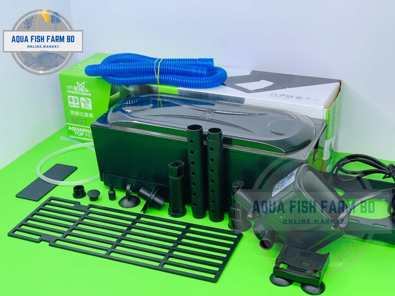 VenusAqua 602T (30w & 1800L/H) Top Filter For Fish Tank