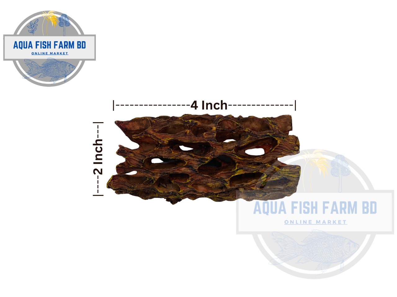 Shrimp House (Small Size 4x2 inch) For Shrimp Laying Egg For Fish Tank