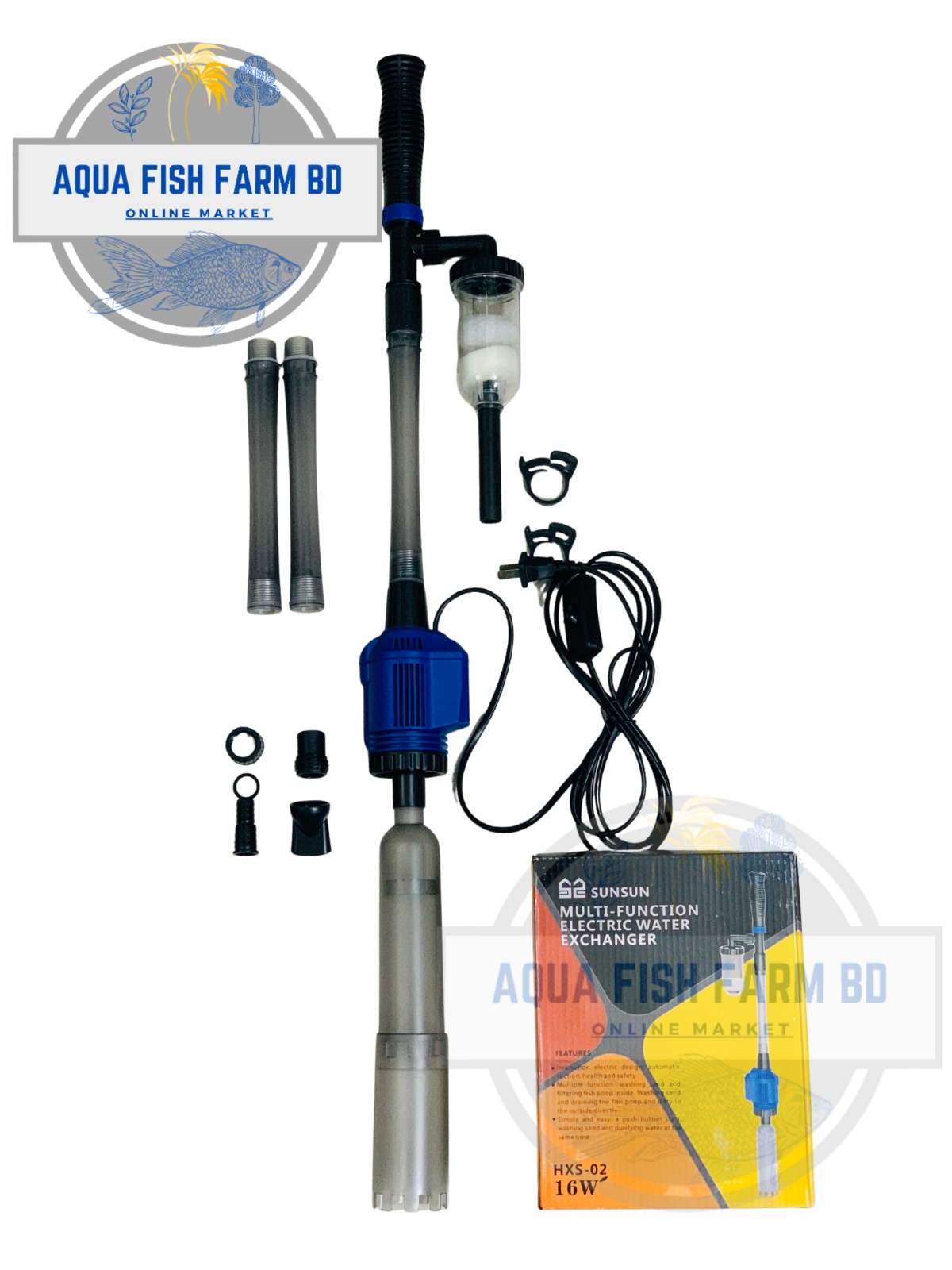 SUNSUN HXS-02 (16w/800L/H) Multi-Function Electric Water Exchanger