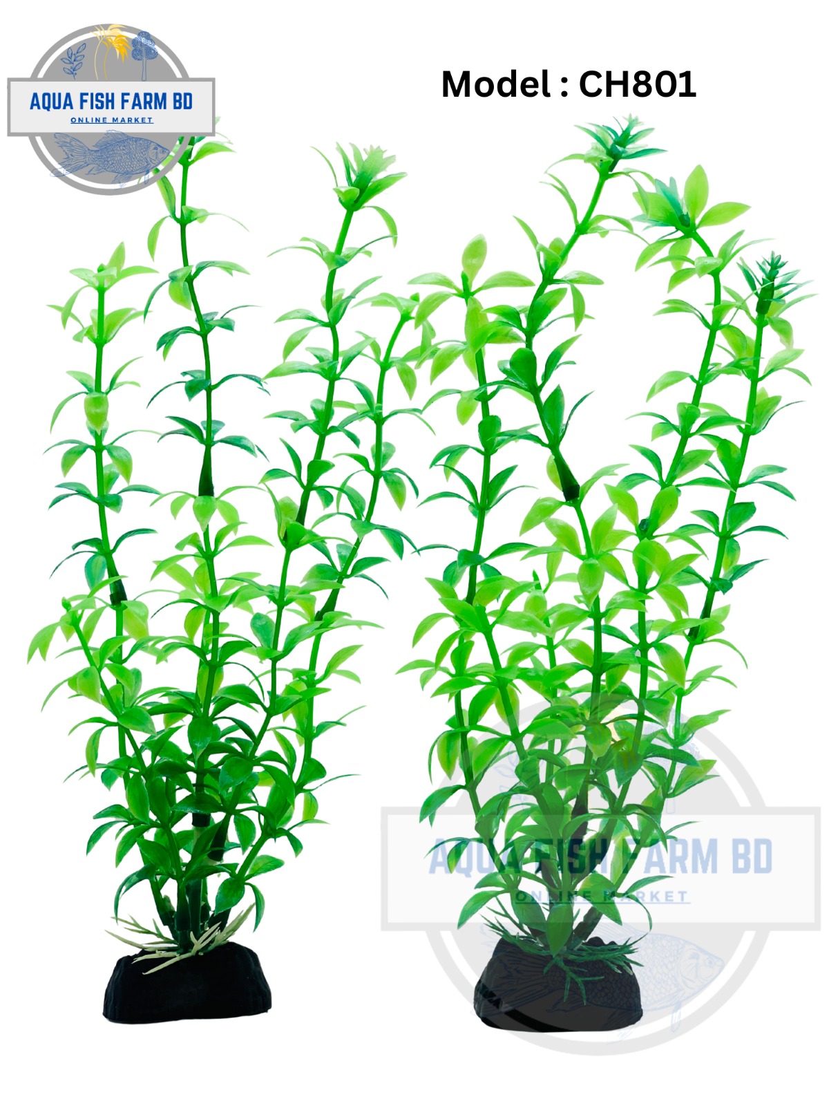 Artificial Aquarium Plastic plants 1pcs(MODEL:CH801 & Size:8Inch)