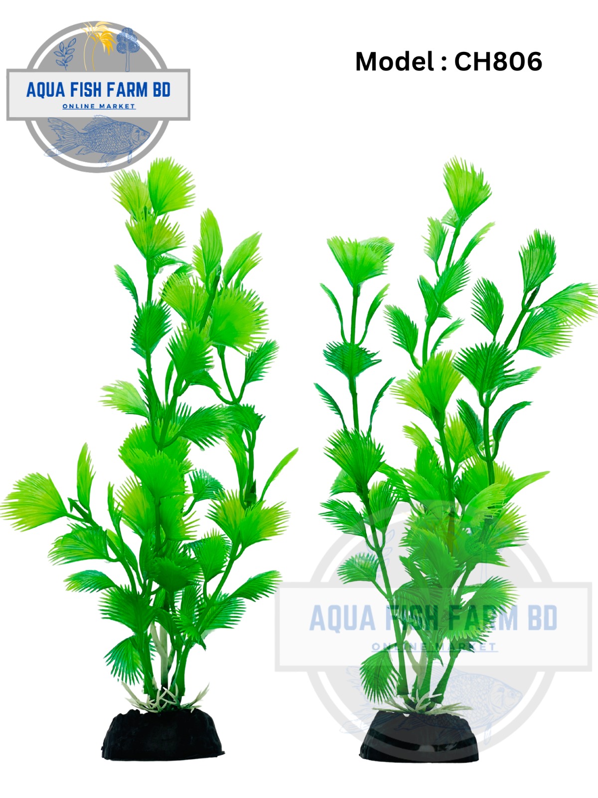 Artificial Aquarium Plastic plants 1pcs(MODEL:CH806 & Size:8Inch)